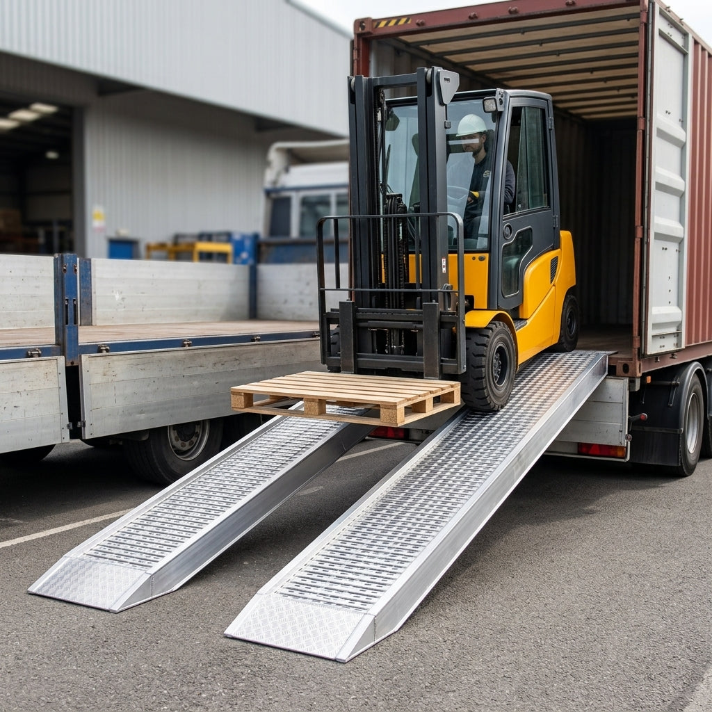 5500mm Aluminium Loading Ramps 6070kg Capacity