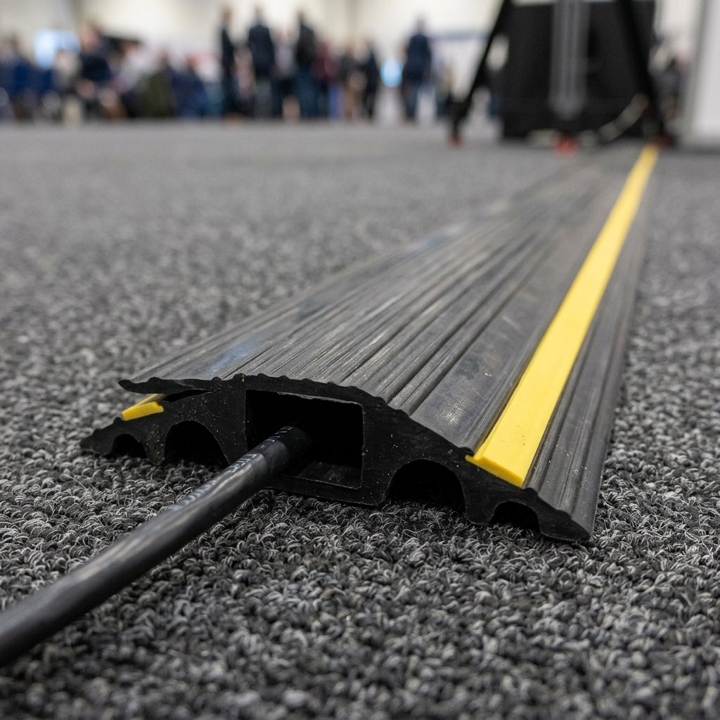 10mm x 10mm 1-Channel Floor Cable Protector (view 2)