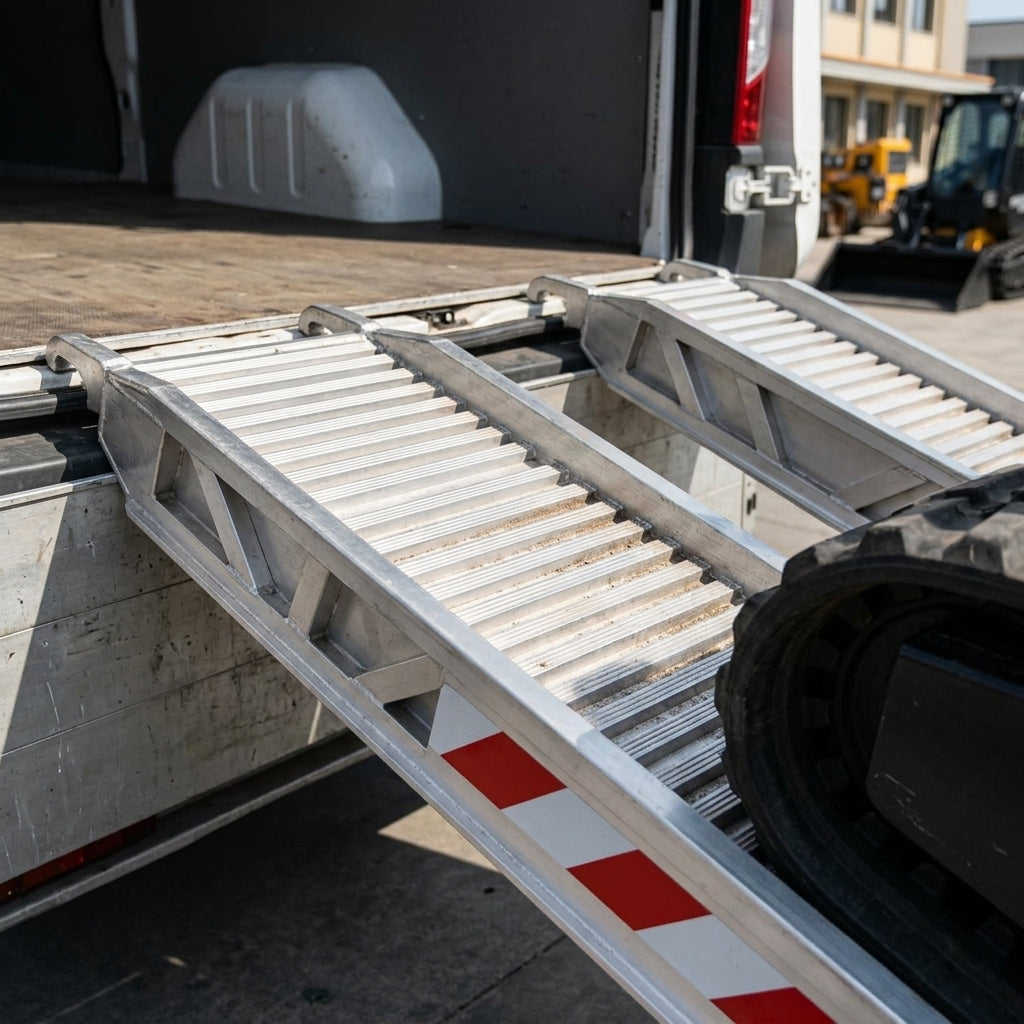 Wide Aluminium Loading Ramps 3000-5000mm 14000kg Capacity (view 2)