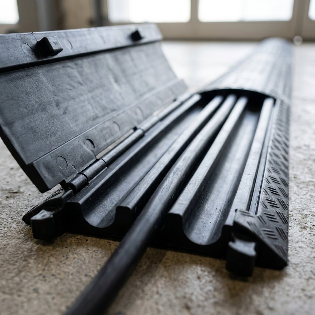 3 Channel Cable Protector 35mm/30mm Black 4000kg Capacity (view 2)
