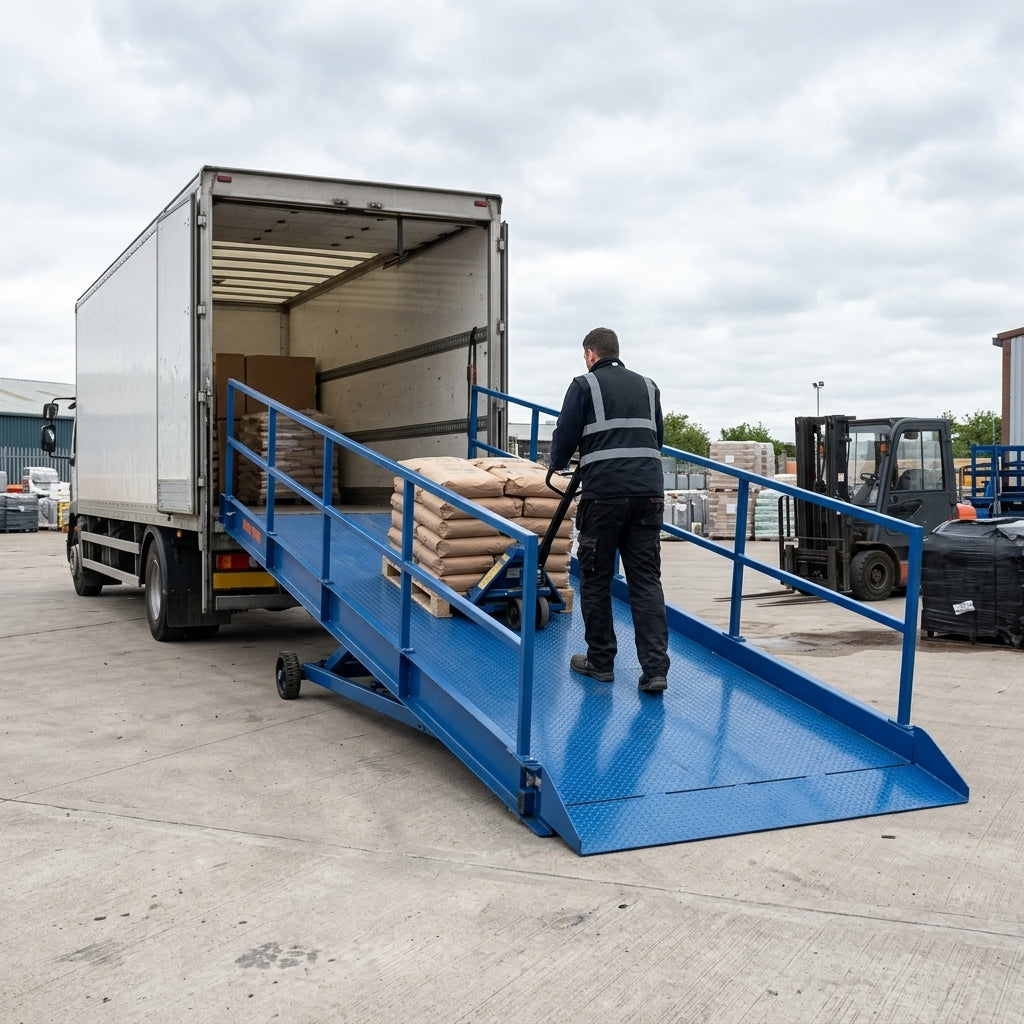 Yard Ramp with Handrails - 15000kg Capacity