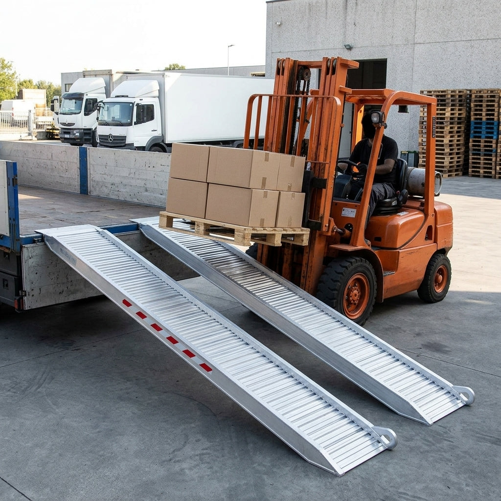 5000mm Aluminium Loading Ramps 10000kg Capacity