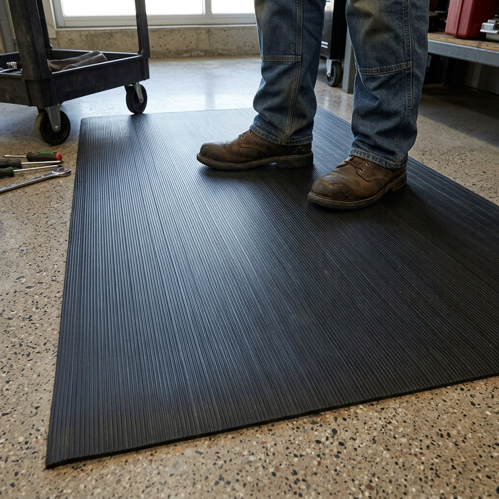 91cm x 150cm Anti-Fatigue Mat Black 9.4mm