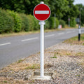 3.6m Traffic Sign Post PVC Coated Steel 76mm Diameter