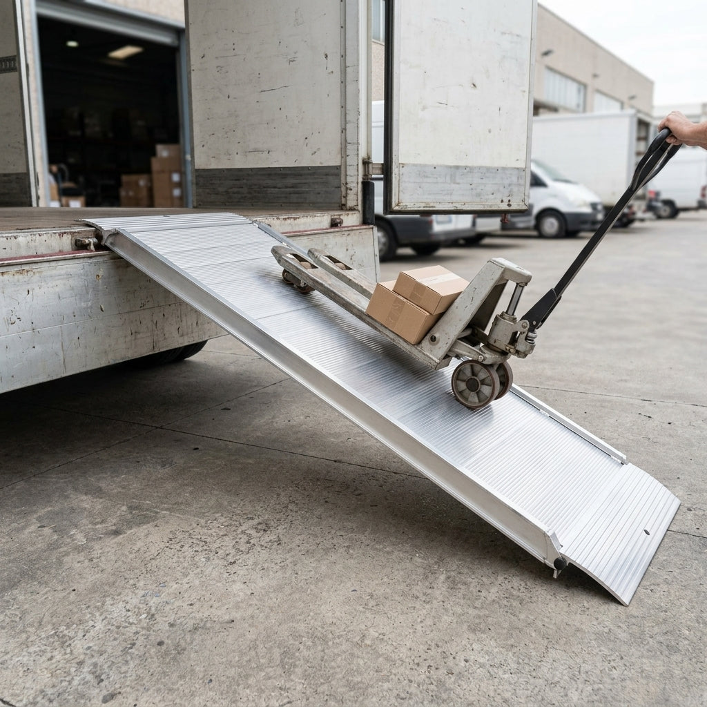 500mm Wide Van Loading Ramps - Aluminium
