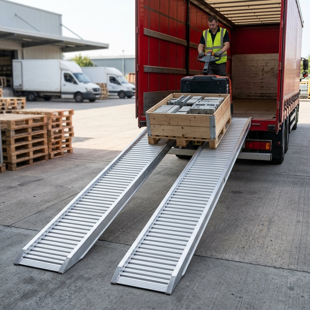 Loading Ramps 1500-4500mm Aluminium 3500kg Capacity