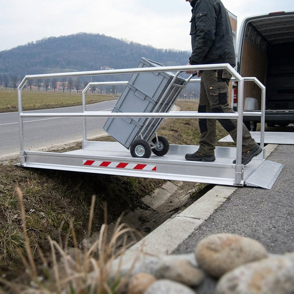1660mm x 1250mm Vehicle Gangway with Handrails