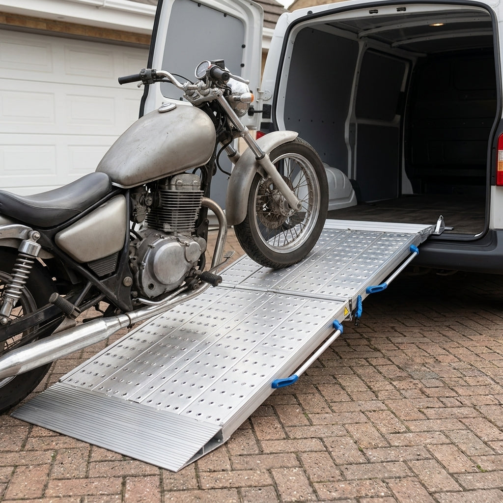 480mm Wide Heavy Duty 2 Part Folding Van Ramp