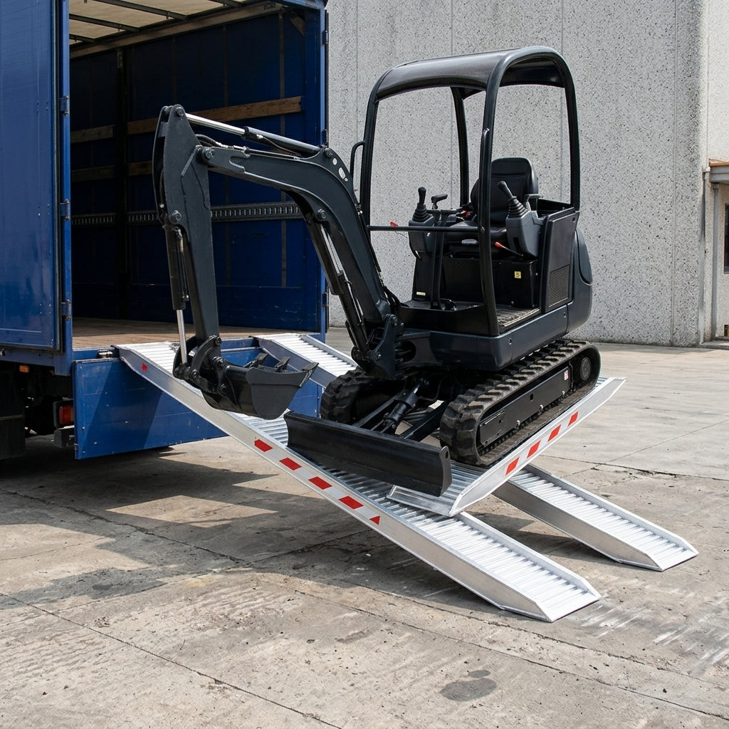 3500mm x 400mm Aluminium Loading Ramps 1900kg Capacity