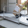990mm Long Vehicle Accessible Ramp with Handrails 1000mm Width