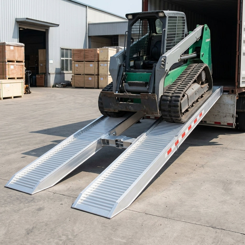 Aluminium Loading Ramps 2500-5000mm Length 9000kg Capacity