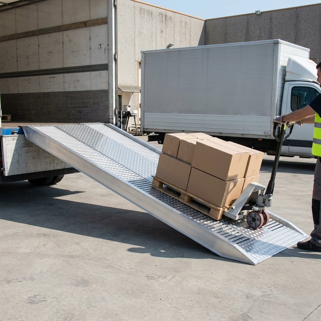 4000mm Aluminium Loading Ramps 6320kg Capacity