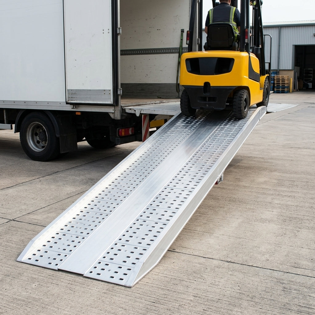 2500mm x 550mm Aluminium Loading Ramps 20000kg Capacity