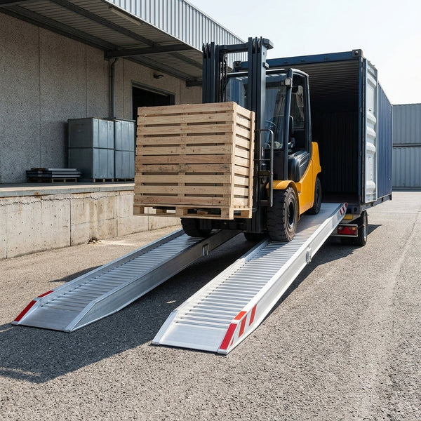 5500mm x 510mm Aluminium Loading Ramps 5070kg Capacity