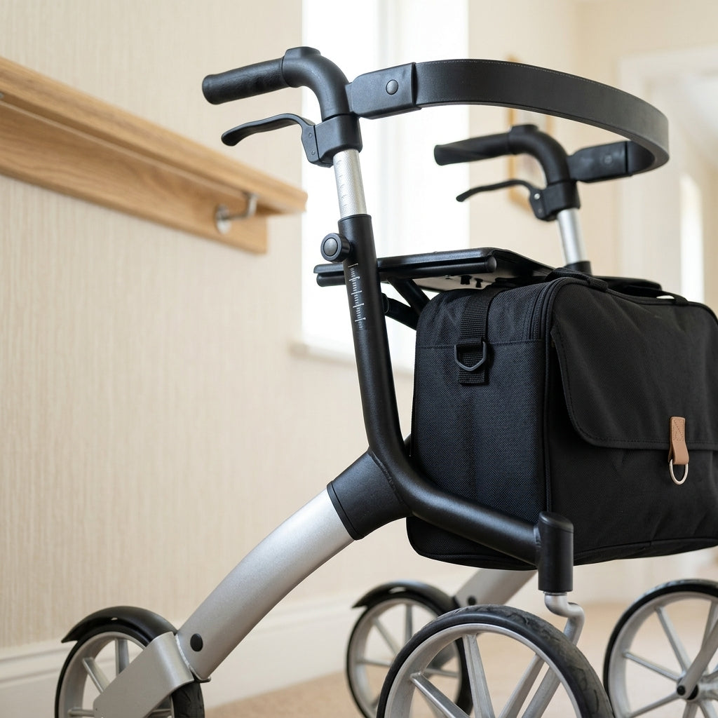 Lightweight Rollator with Water-Resistant Seat (view 2)