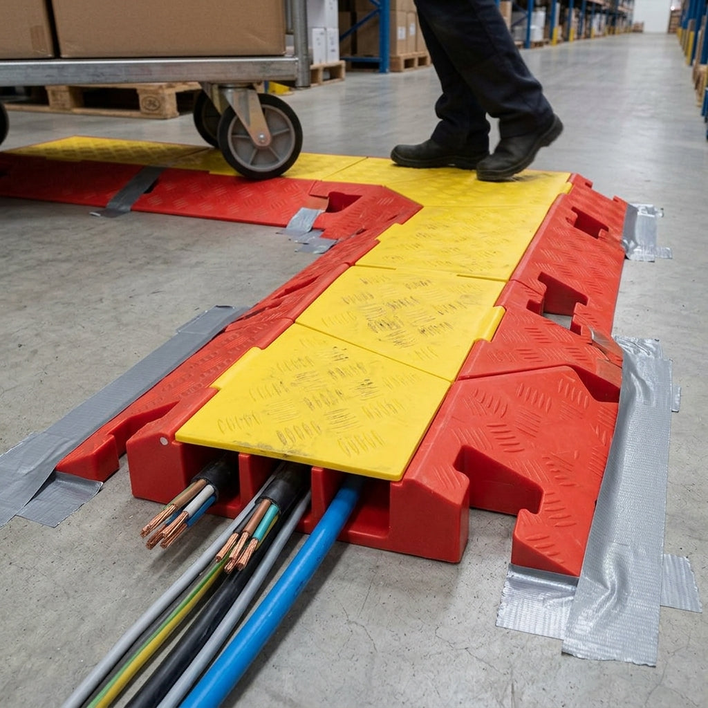 3-Channel Cable Protector 45° Right Turn 12891kg Capacity