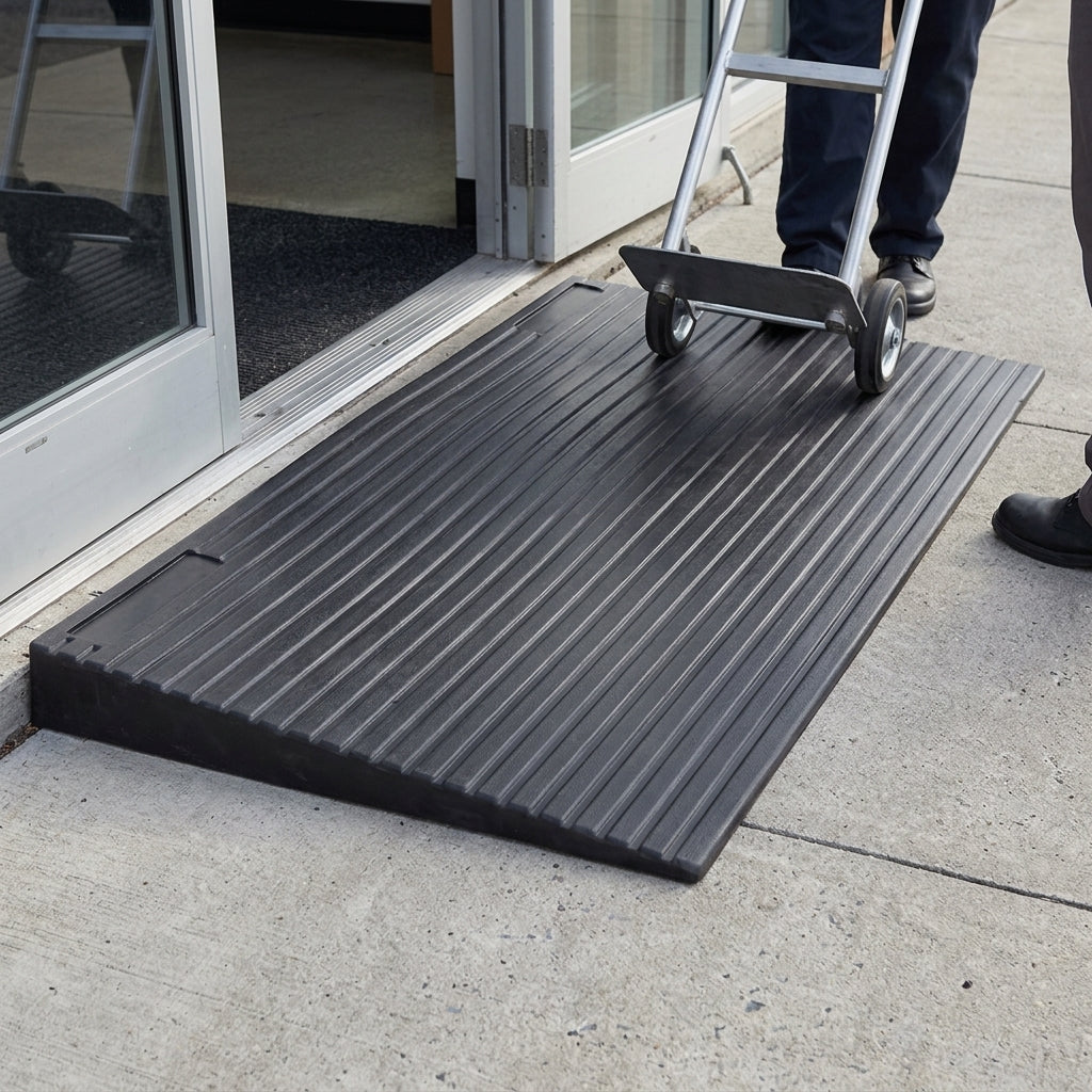 Up to 100mm High Rubber Threshold and Container Ramps