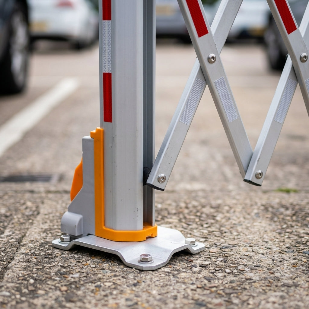 2m Aluminium Retractable Safety Barrier with Reflectors (view 2)