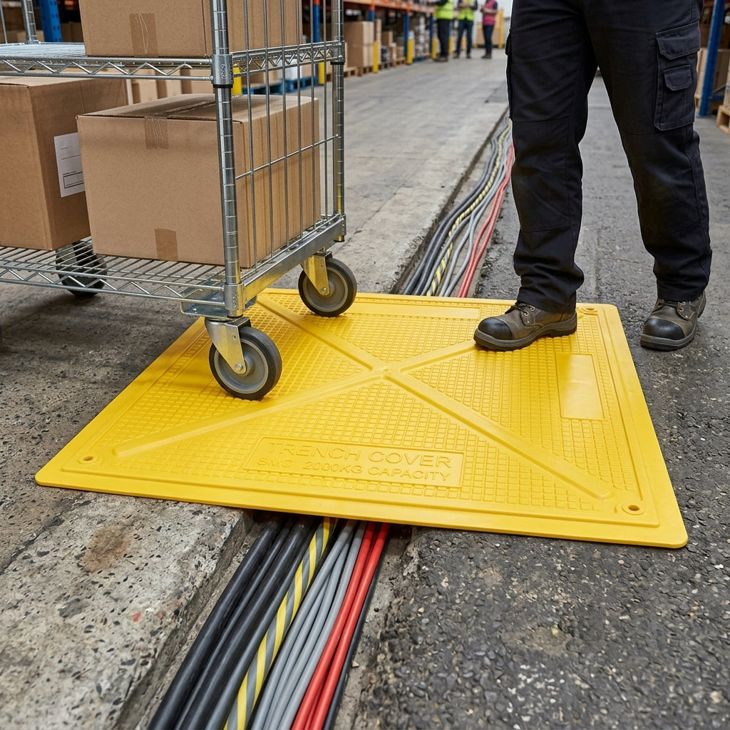 1080mm x 1080mm Trench Cover Lightweight SMC 2000kg Capacity