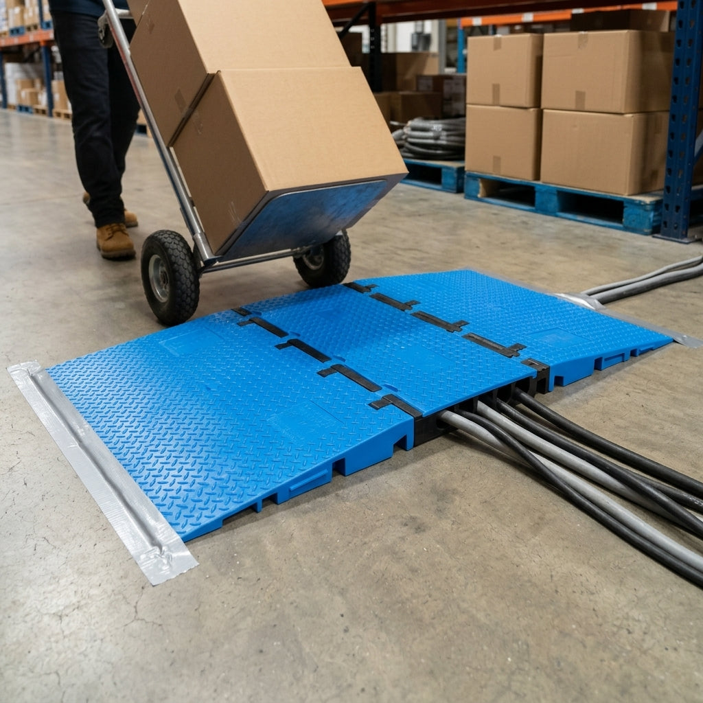 Wheelchair Ramp Cable Protector Set - Blue