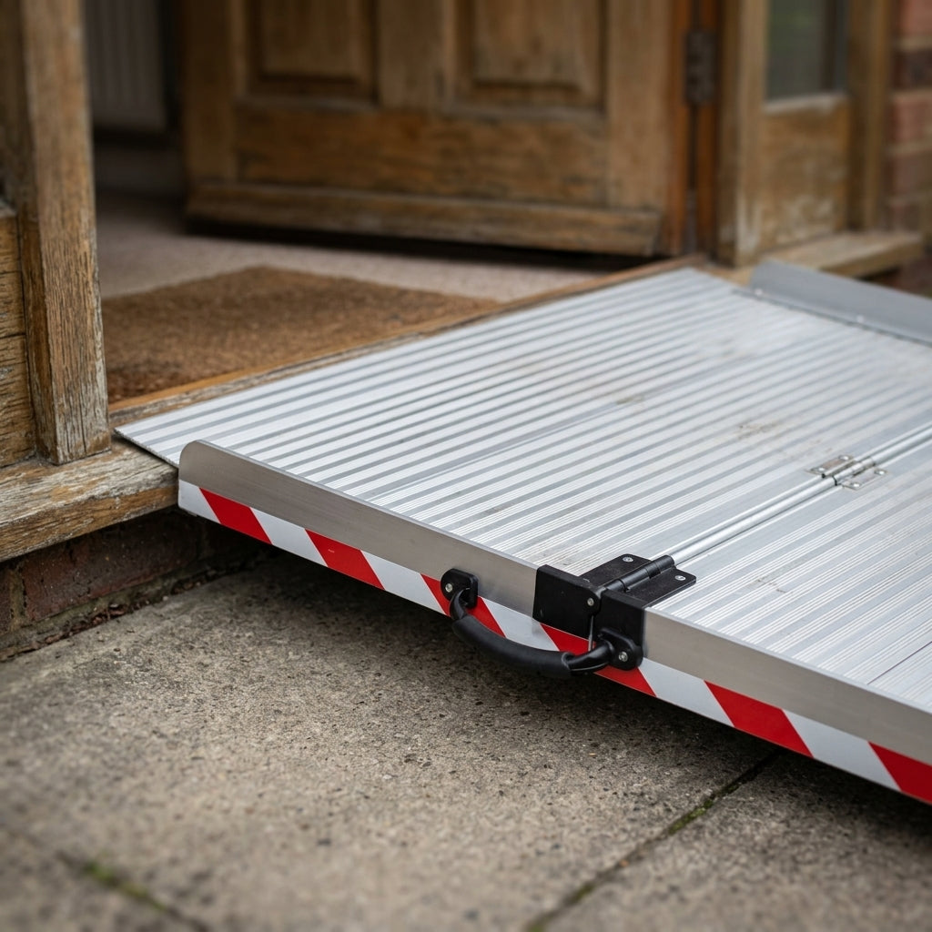 Folding Wheelchair Ramp 2ft - 8ft Extra Wide 850mm (view 2)