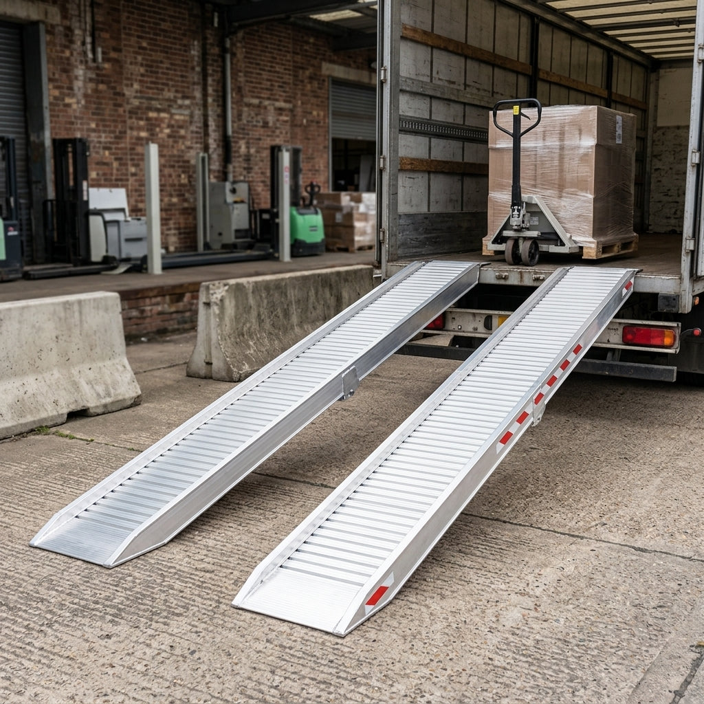 4000mm Aluminium Loading Ramps 8870kg Capacity