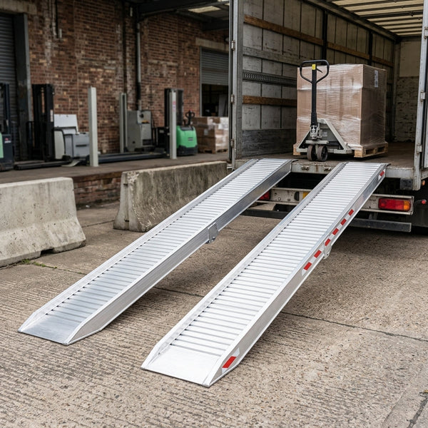 4000mm Aluminium Loading Ramps 8870kg Capacity