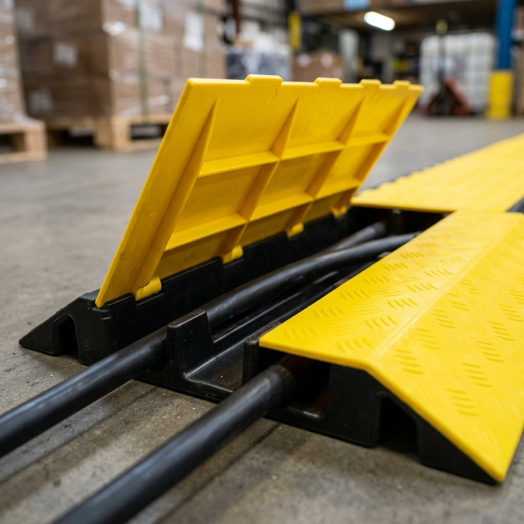 900mm x 500mm Cable Protector 3 Channels Heavy Duty (view 2)