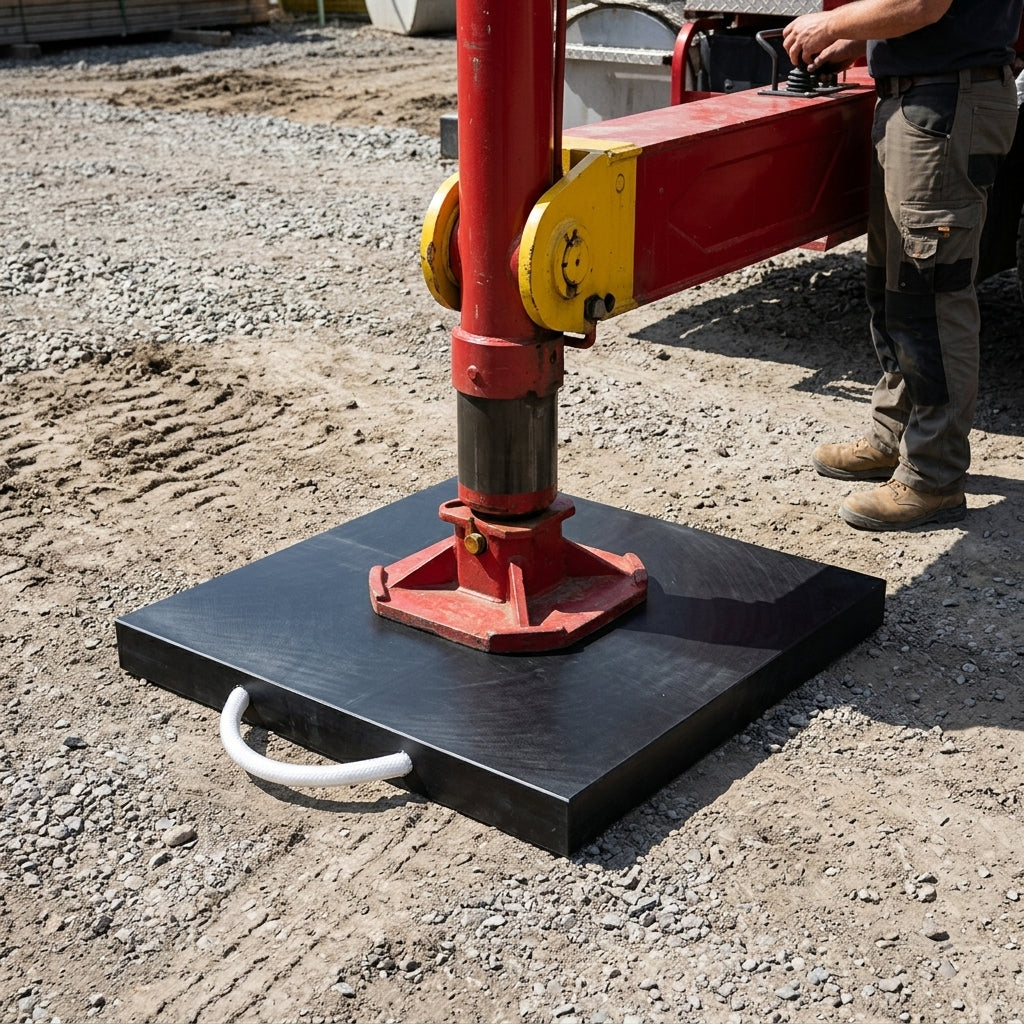 Outrigger Pad [4 Sizes] - UHMW-PE - Up to 25,000kg Capacity