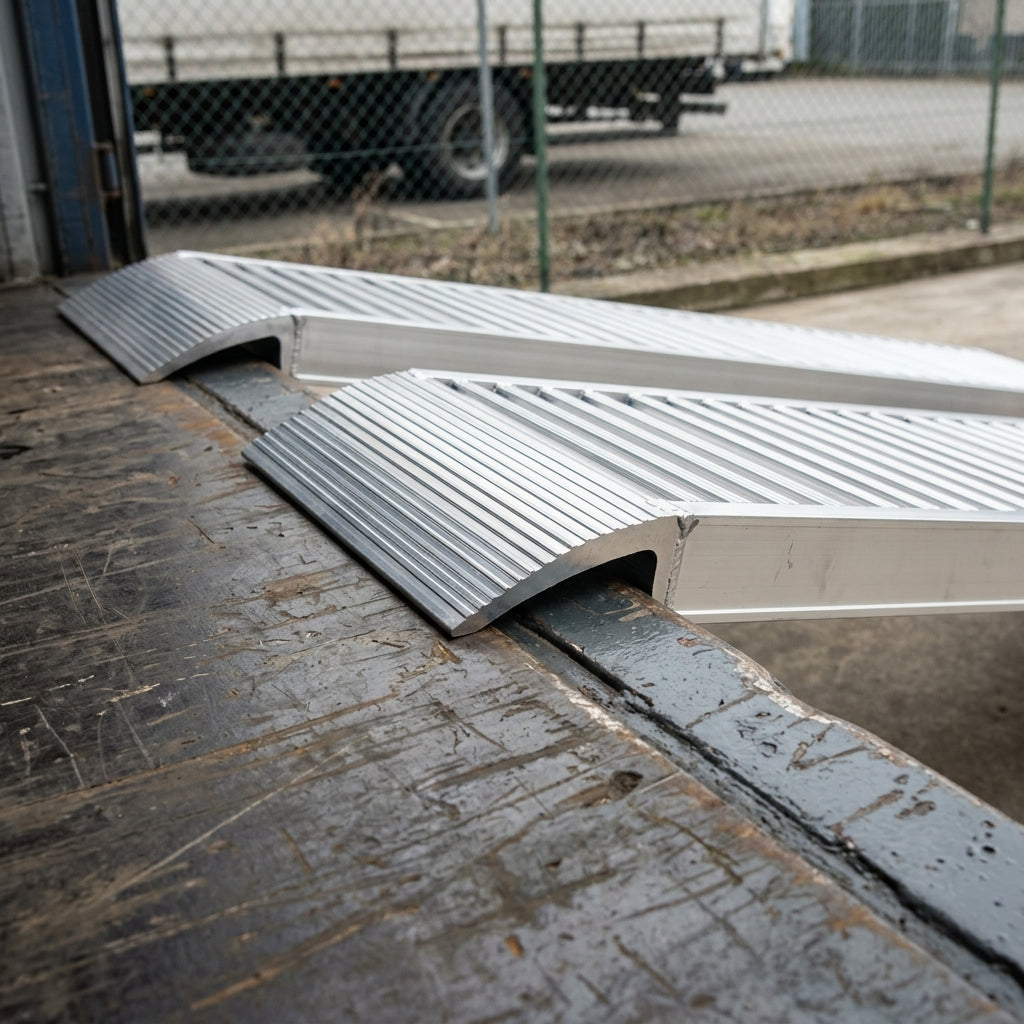 1500mm Aluminium Container Ramps 7500kg Capacity (view 2)