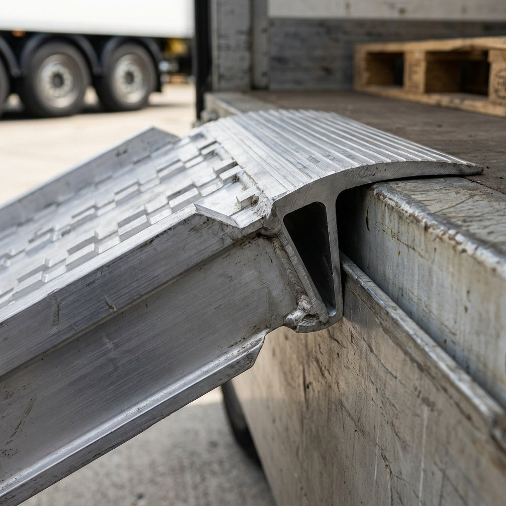 4500mm Loading Ramps Aluminium Milled Surface 5485kg Capacity (view 2)