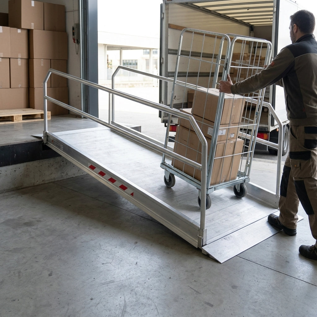 3260mm x 1250mm Vehicle Gangway with Handrails