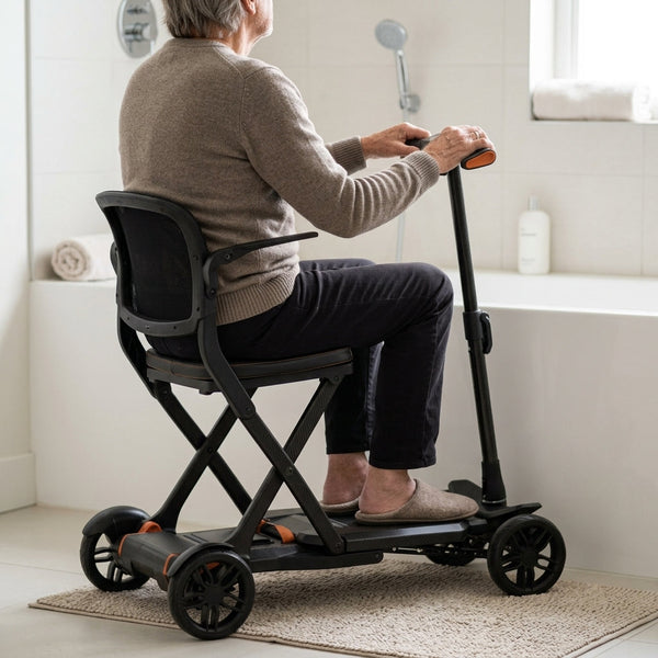 Compact Mobility Scooter 9.4 Mile Range Carbon Fibre