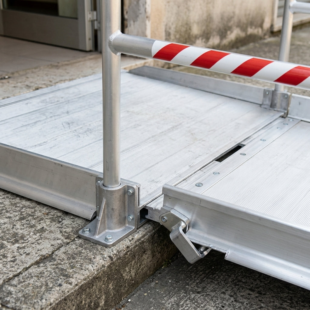 2390mm Vehicle Accessible Ramp with Handrails 1000mm Width (view 2)