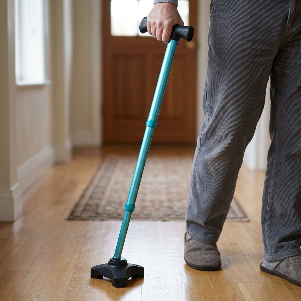 Adjustable Walking Stick 3-Point Contact Design