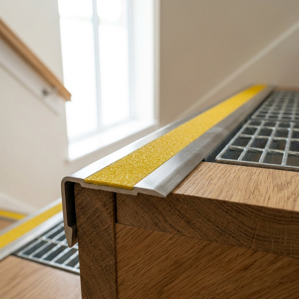 55mm Anti-slip Stair Nosing in Steel (view 2)