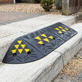 100mm High Rubber Kerb Ramp with End Caps