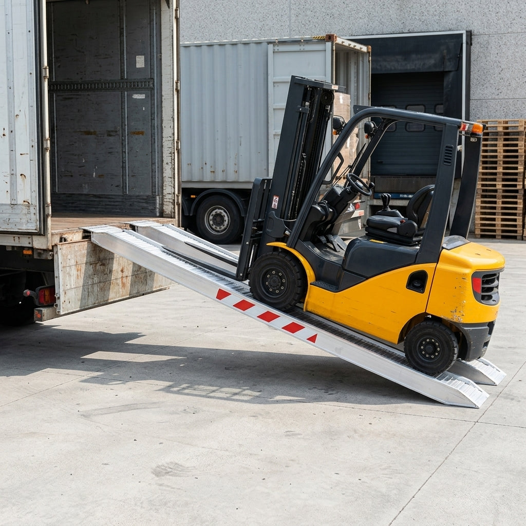 3500mm x 400mm Aluminium Loading Ramps 5540kg Capacity