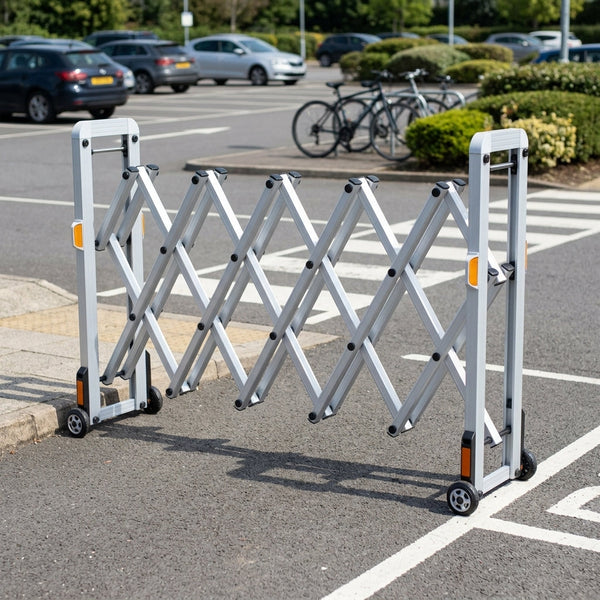 2m Retractable Safety Barrier with Reflectors