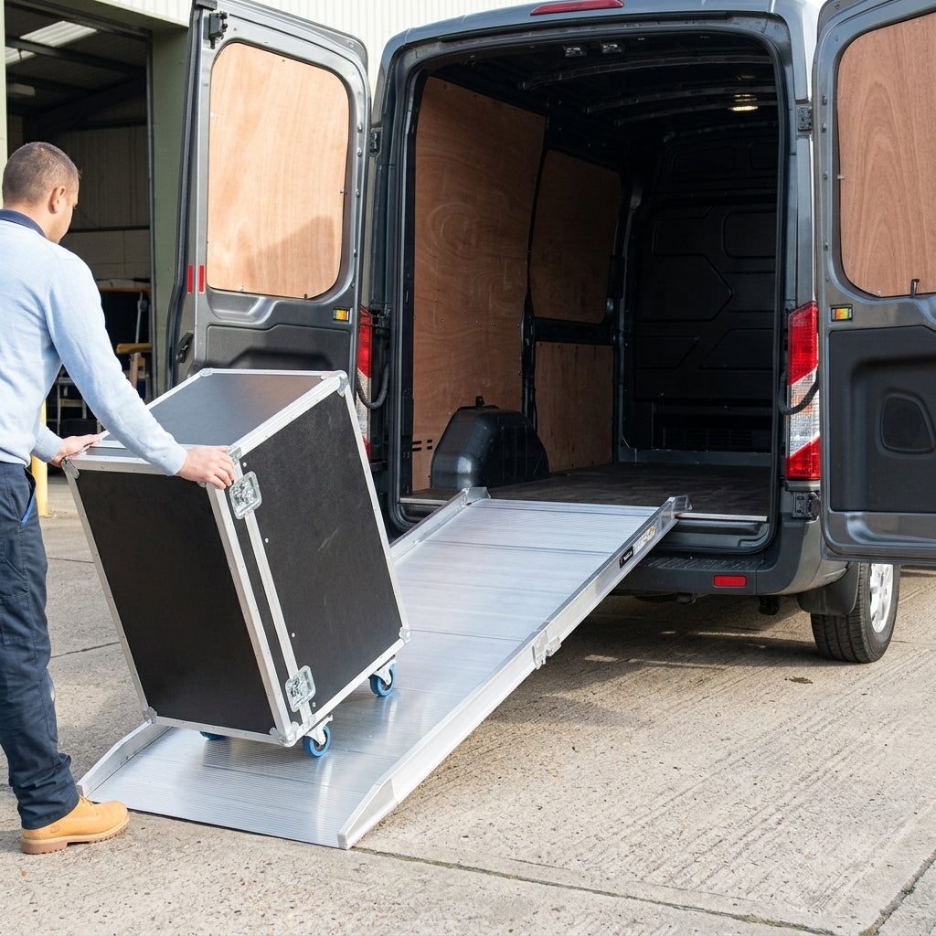920mm Wide Heavy Duty Van Ramp Aluminium 900kg Capacity
