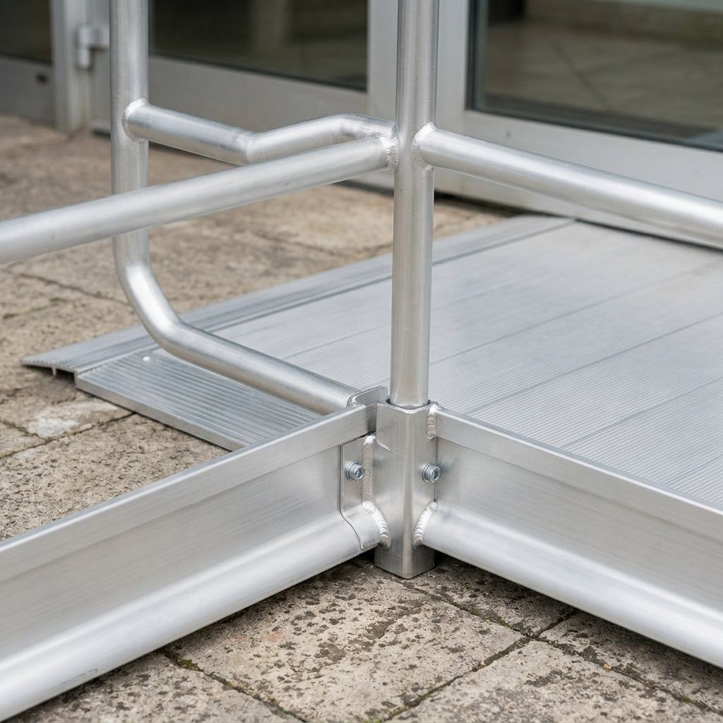 1990mm Vehicle Accessible Ramp with Handrails, 1250mm Width (view 2)