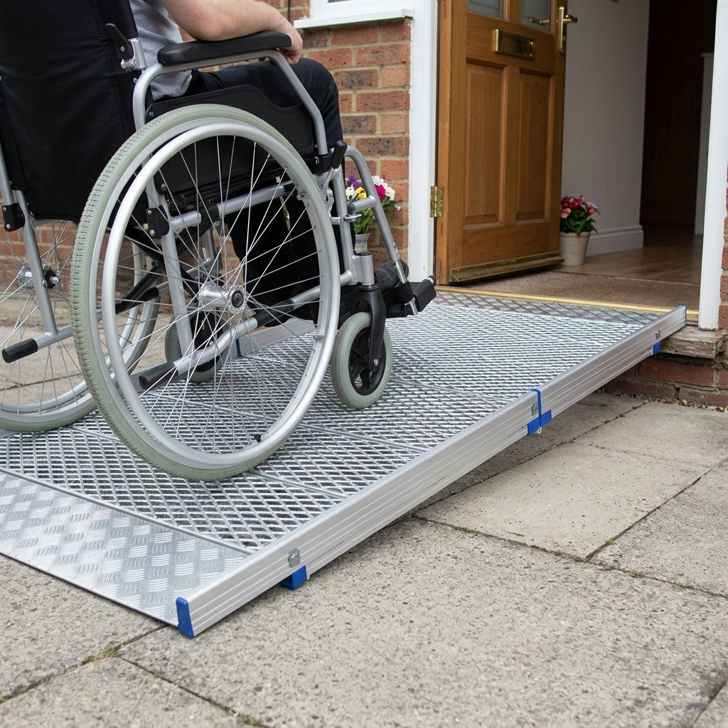 1000mm - 2800mm Wheelchair Ramp - Folding Design