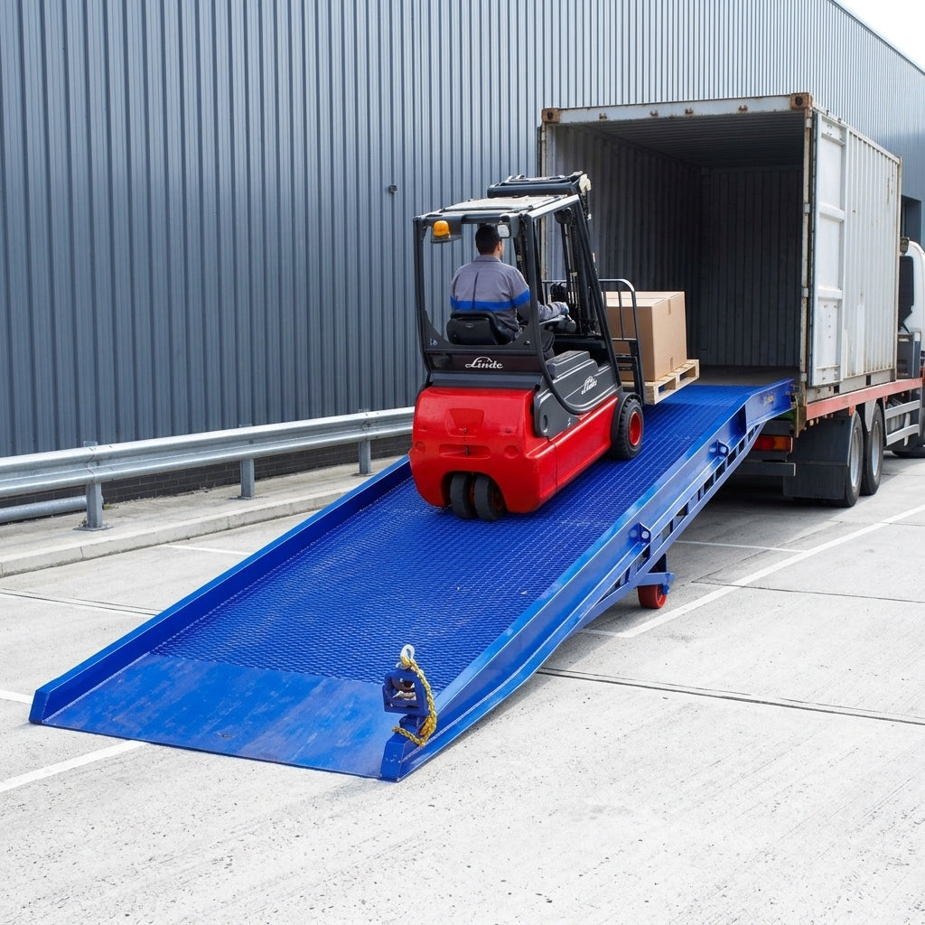 Yard Ramp with Hydraulic Assist - 10,000kg Capacity