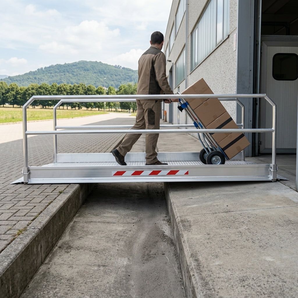 4060mm Vehicle Gangway with Handrails
