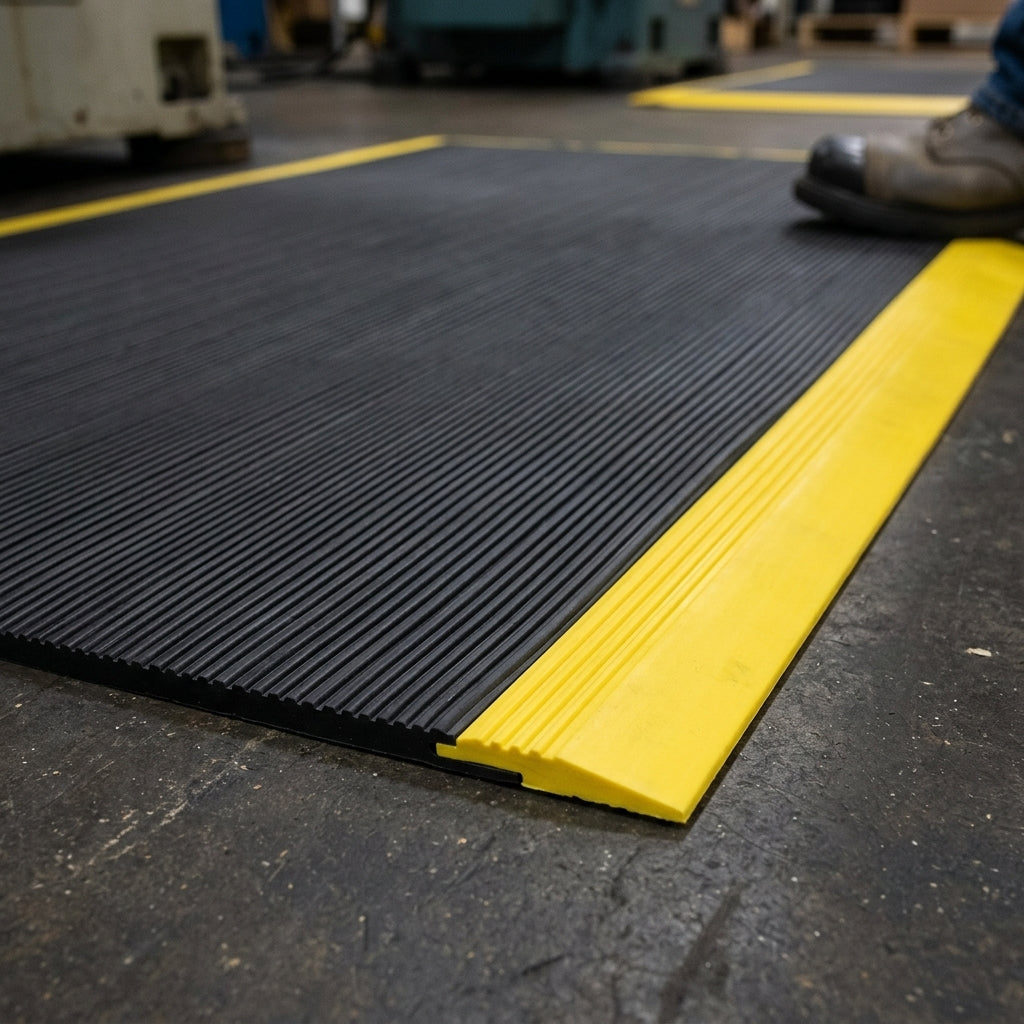 9.4mm Anti-Fatigue Mat Roll - Black & Yellow (view 2)