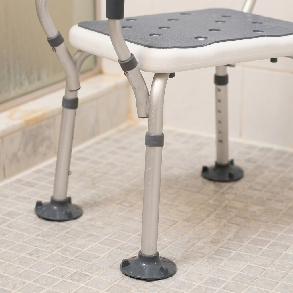 Height-Adjustable Shower Stool with Handles (view 2)