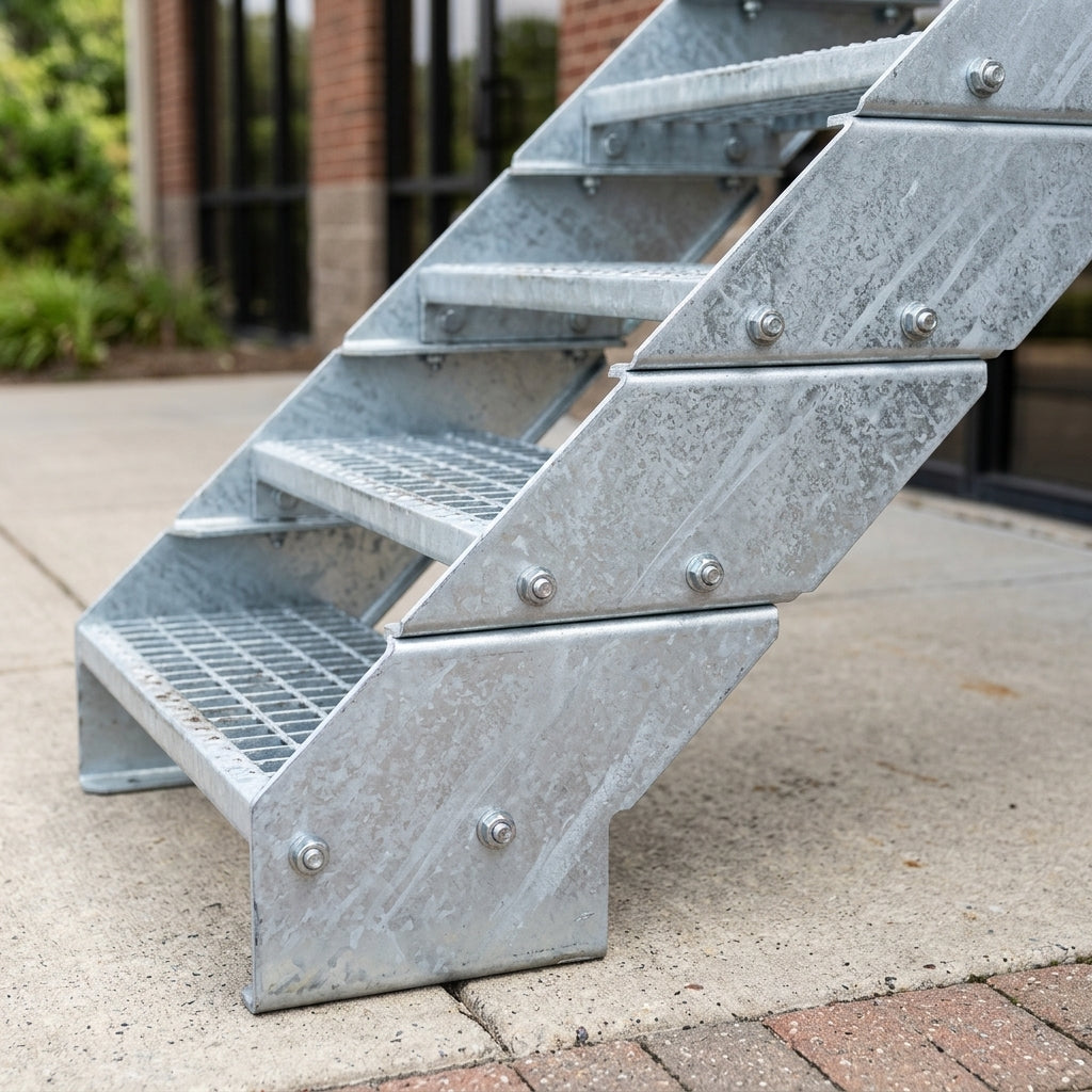 Modular Steel Steps 600/800/1000mm 2-8 Steps (view 2)