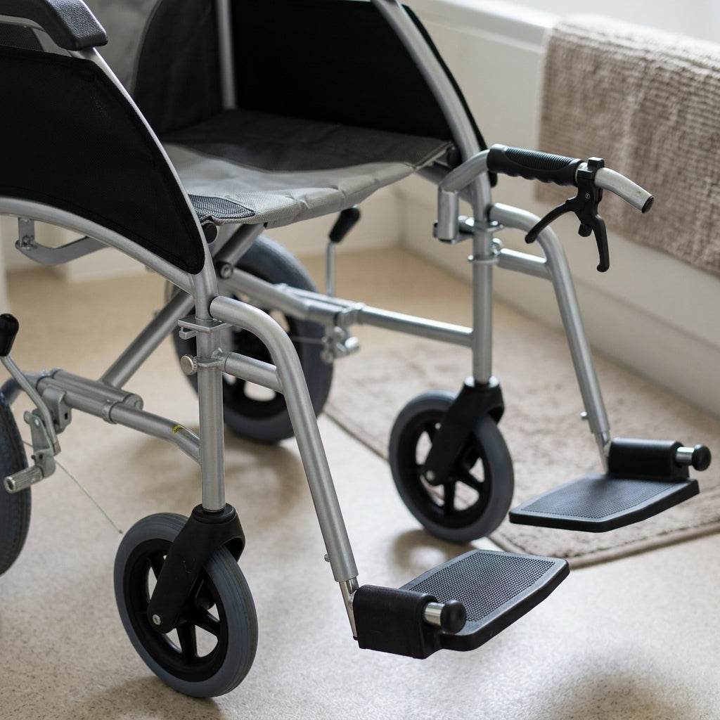 Lightweight Folding Transit Wheelchair 115kg Capacity (view 2)