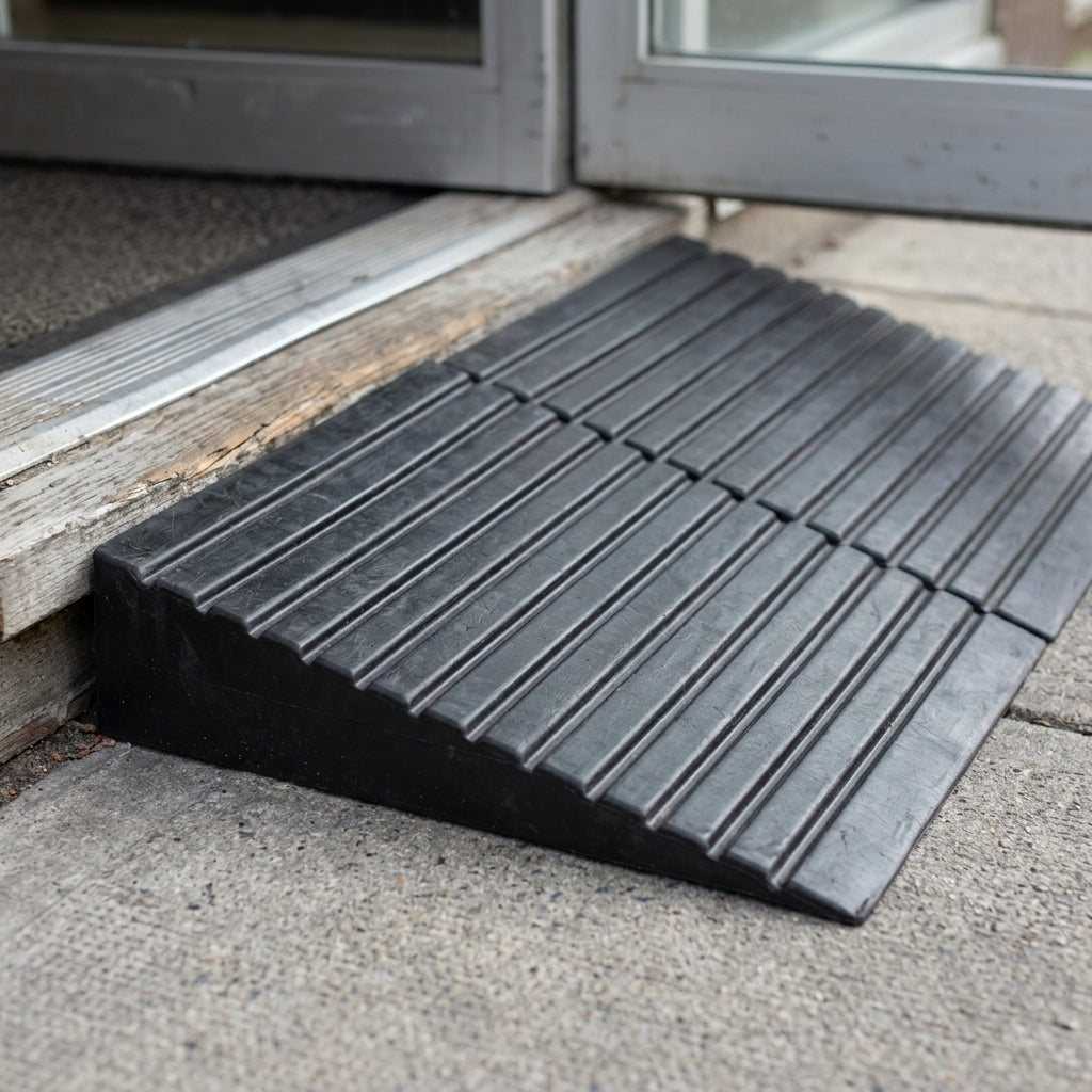 114mm - 203mm High Rubber Threshold Ramps 1000kg Capacity (view 2)