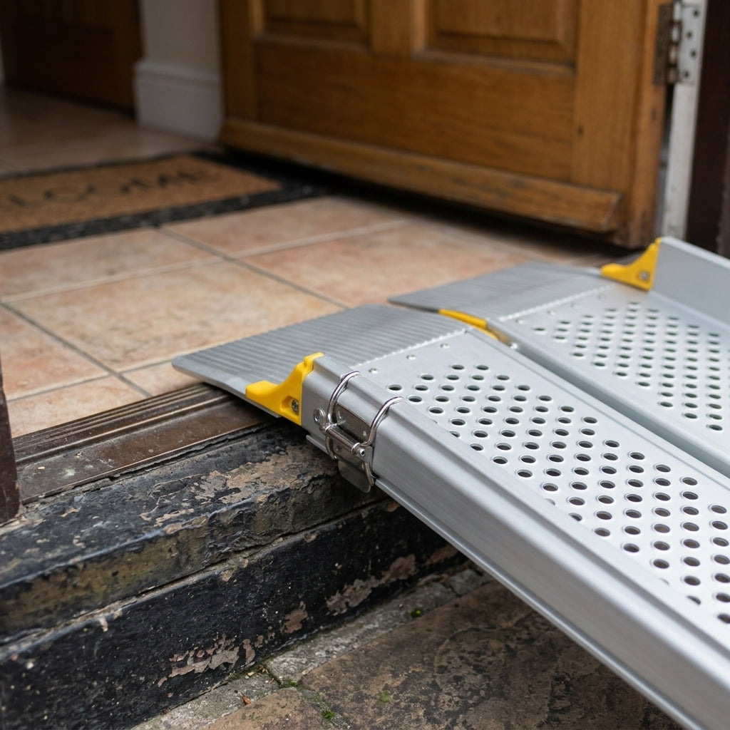 6ft - 12ft Adjustable Telescopic Wheelchair Ramp (view 2)